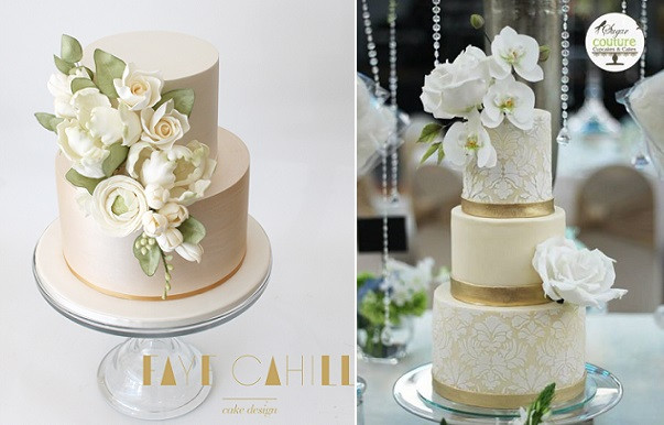 Champagne Wedding Cakes
 Pale Gold & Champagne Wedding Cakes – Cake Geek Magazine