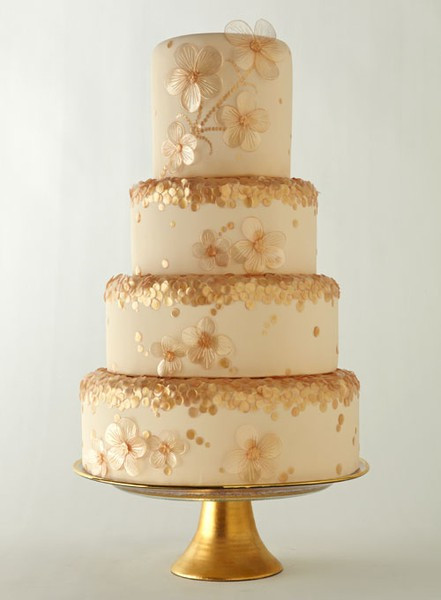 Champagne Wedding Cakes
 Wedding Cakes Gold Theme Wedding Cakes