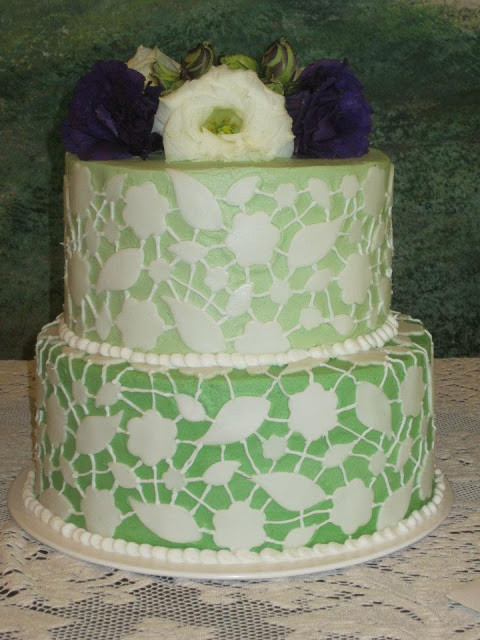 Chantilly Wedding Cakes
 Melissa s Cakery Chantilly Lace Wedding Cake