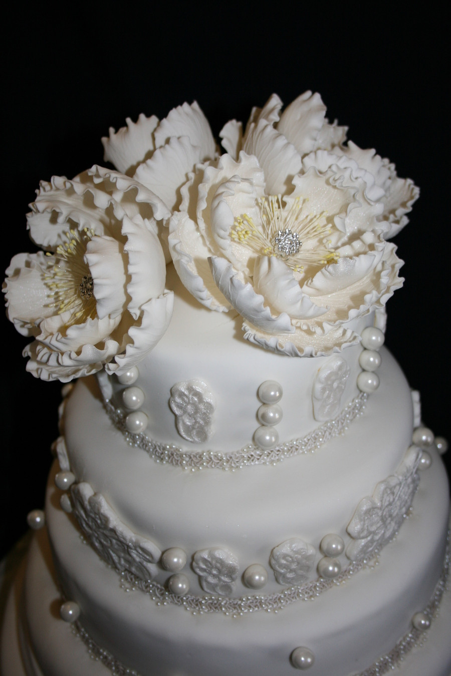 Chantilly Wedding Cakes
 Chantilly Lace Wedding Cake CakeCentral