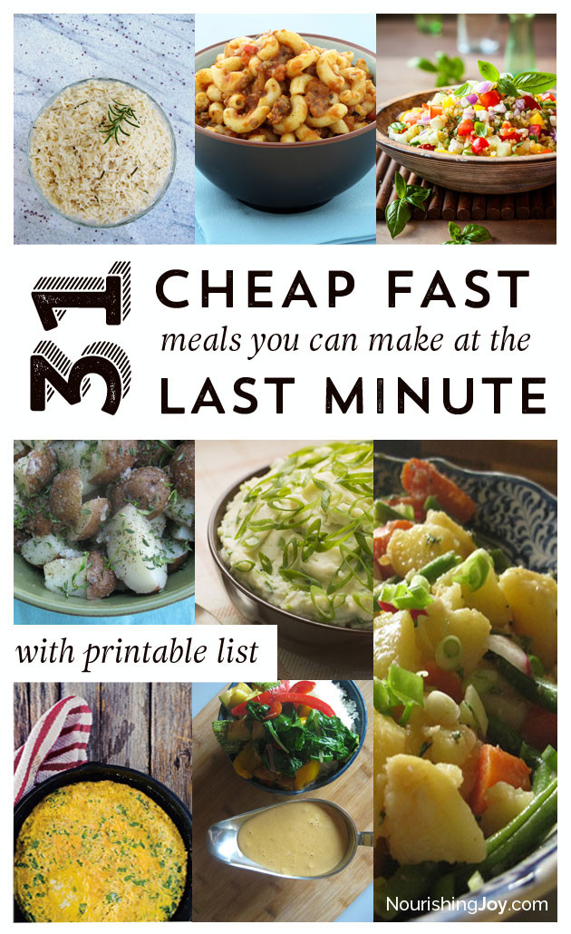 Cheap And Healthy Dinners
 31 Cheap Last Minute Real Food Dinner Ideas Nourishing Joy