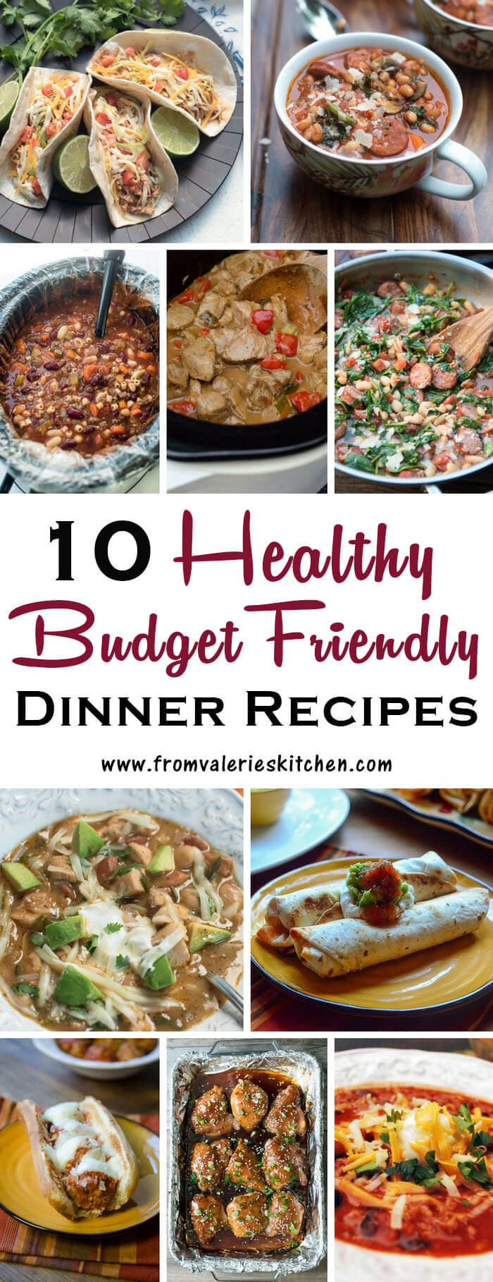 Cheap Easy Healthy Dinners
 10 Healthy Dinner Recipes on a Bud
