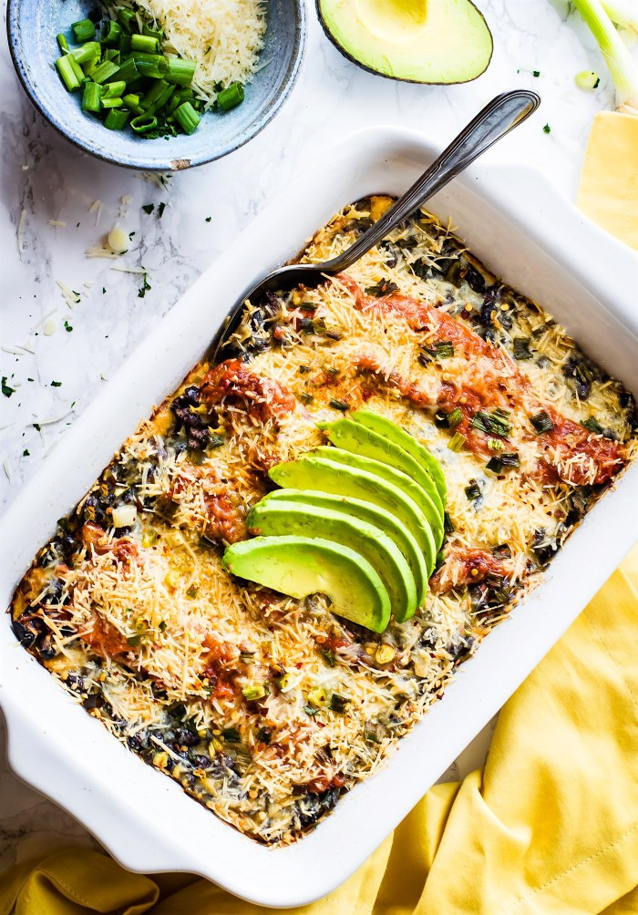 Cheap Healthy Casseroles
 Southwest Black Beans Polenta Casserole Cotter Crunch