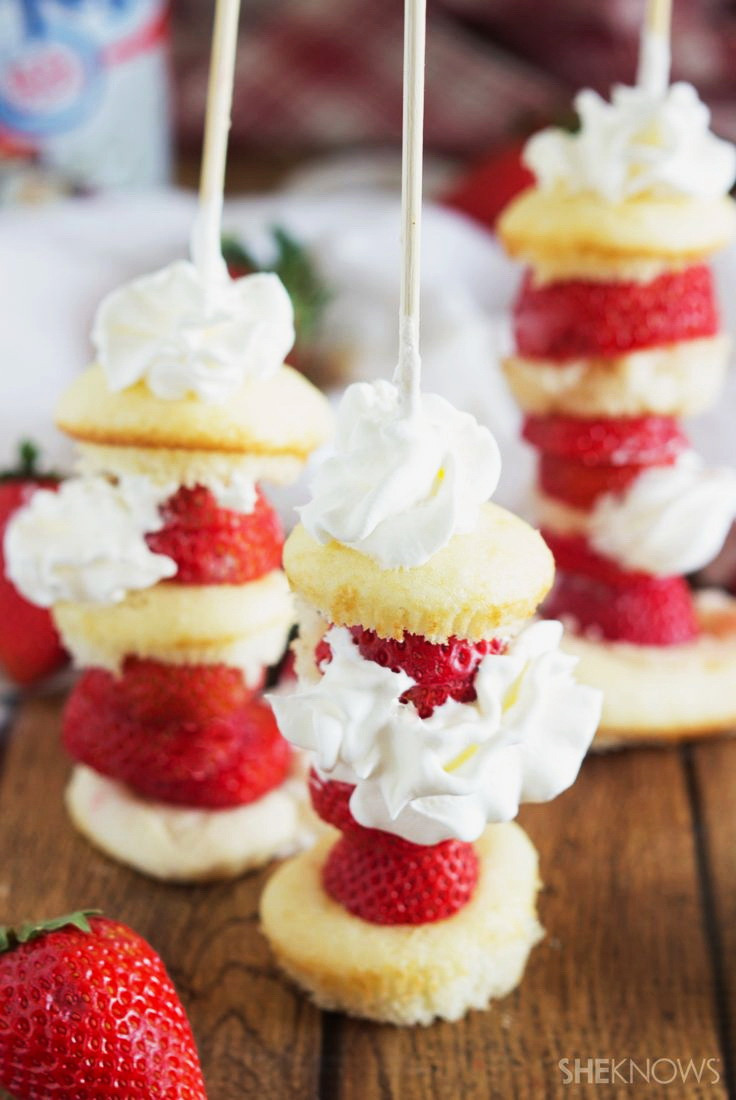 Cheap Healthy Desserts
 Strawberry Shortcake Kabob – Best Cheap Healthy Party