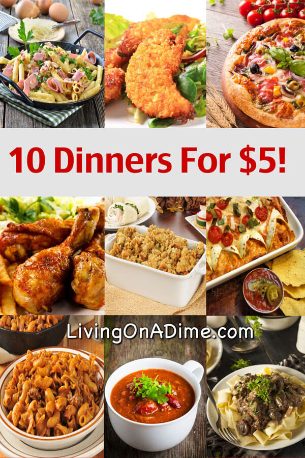 Cheap Healthy Dinner Recipes
 10 Dinners For $5 Cheap Dinner Recipes And Ideas