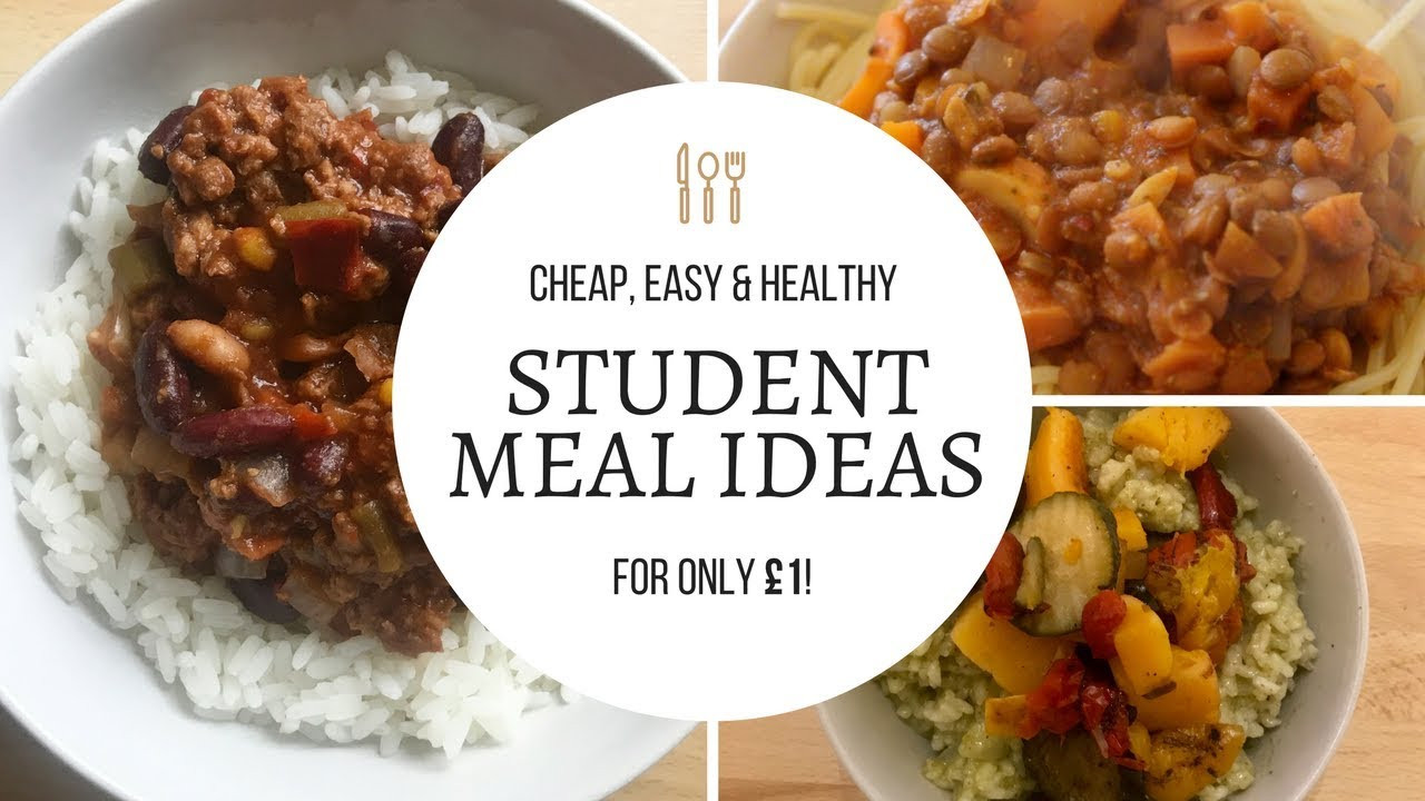 Cheap Healthy Dinners For 1
 CHEAP STUDENT MEAL IDEAS Healthy dinners for £1