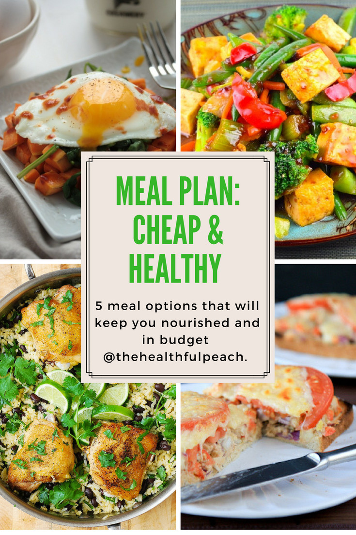 Cheap Healthy Dinners For Two
 Meal Plan Healthy & Cheap Dinners The Healthful Peach