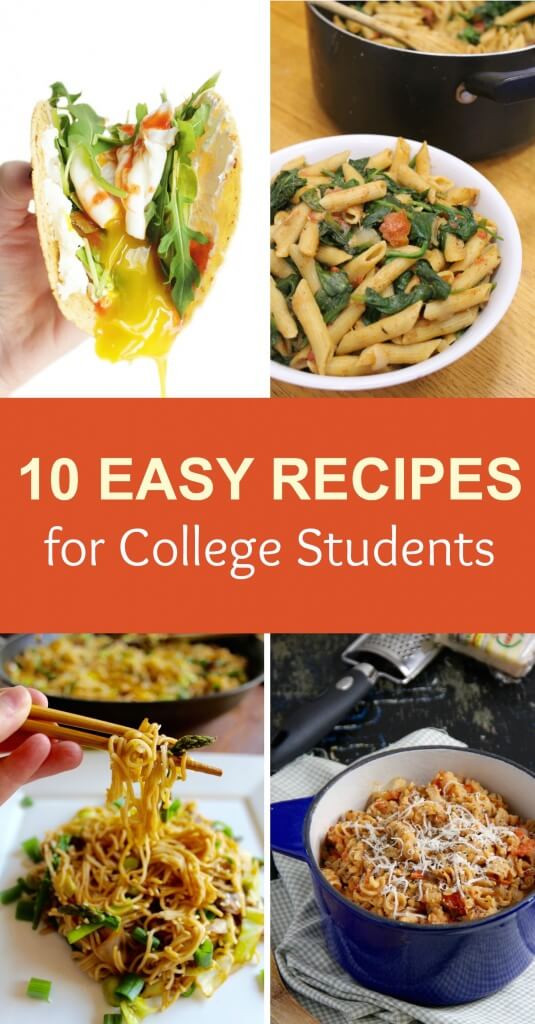 Cheap Healthy Snacks For College Students
 10 Easy Recipes for College Students