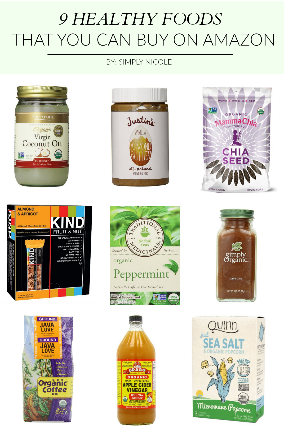 Cheap Healthy Snacks To Buy
 9 Healthy Foods that You Can Buy on Amazon Simply Nicole