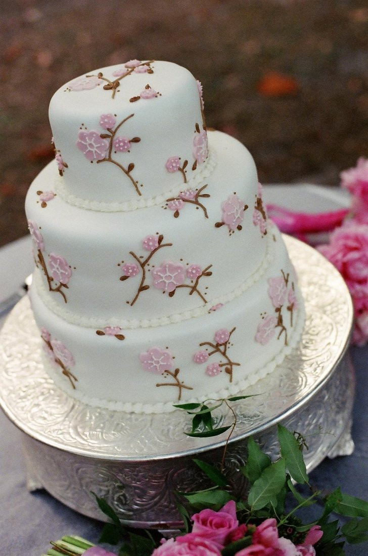 Cherry Blossom Wedding Cakes
 Cherry blossom wedding cake by ncspurlin on DeviantArt