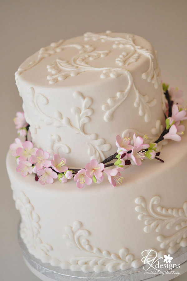 Cherry Blossom Wedding Cakes
 Let Creativity Bloom 5 Beautiful Cherry Blossom Wedding Cakes