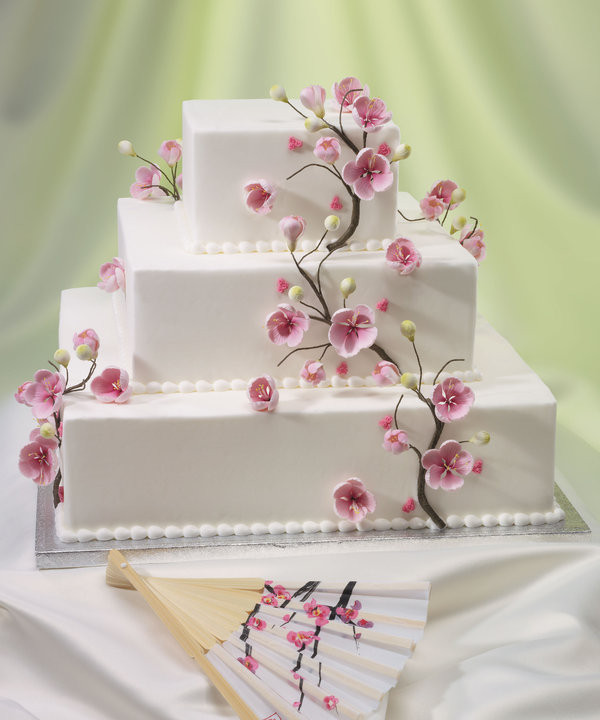 Cherry Blossom Wedding Cakes
 Crystie s blog In the meantime I will share a photo of a