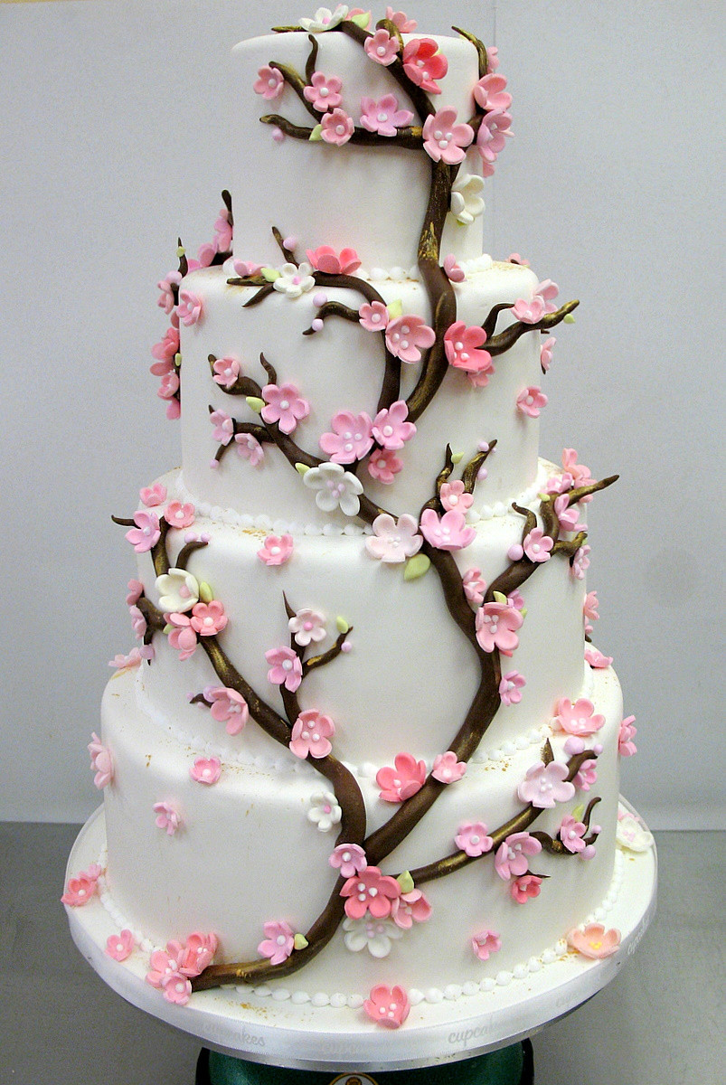 Cherry Blossom Wedding Cakes
 Another Cherry Blossom Wedding Cake