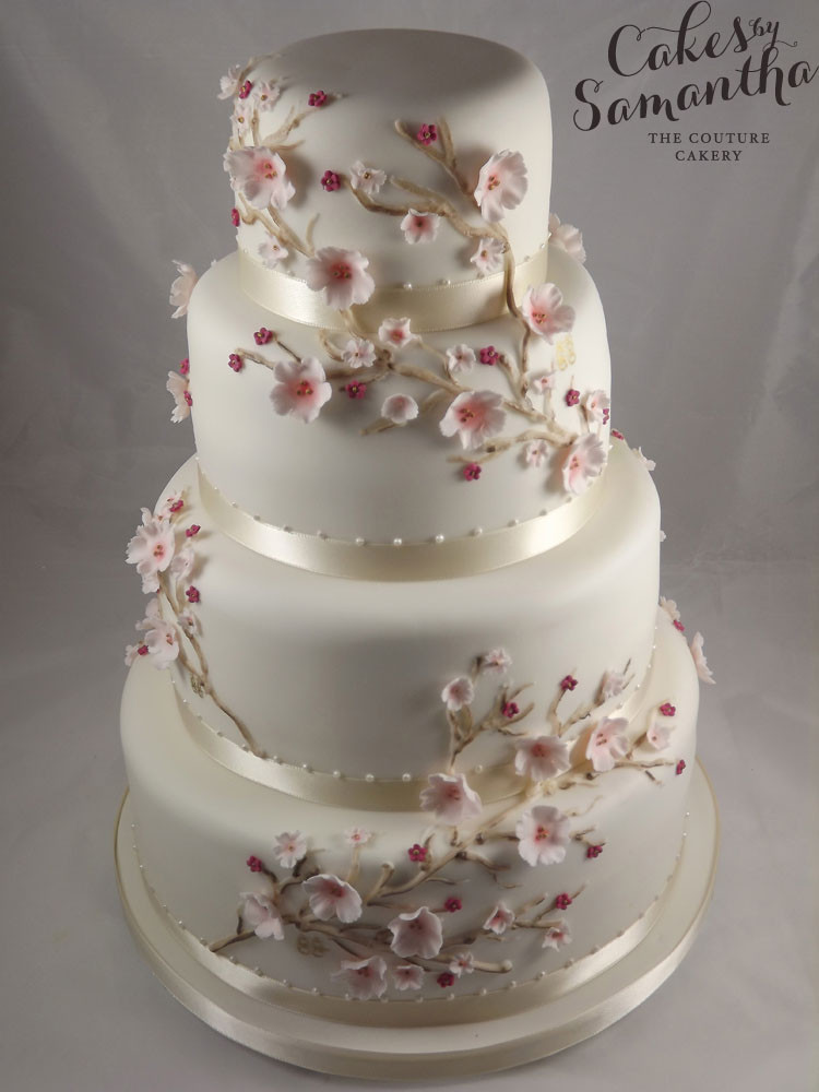 Cherry Blossom Wedding Cakes
 Cakes by Samantha