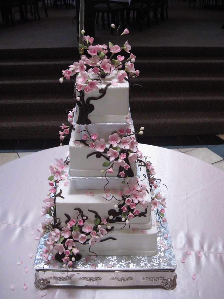 Cherry Blossom Wedding Cakes
 Cherry Blossom Wedding Cake CakeCentral
