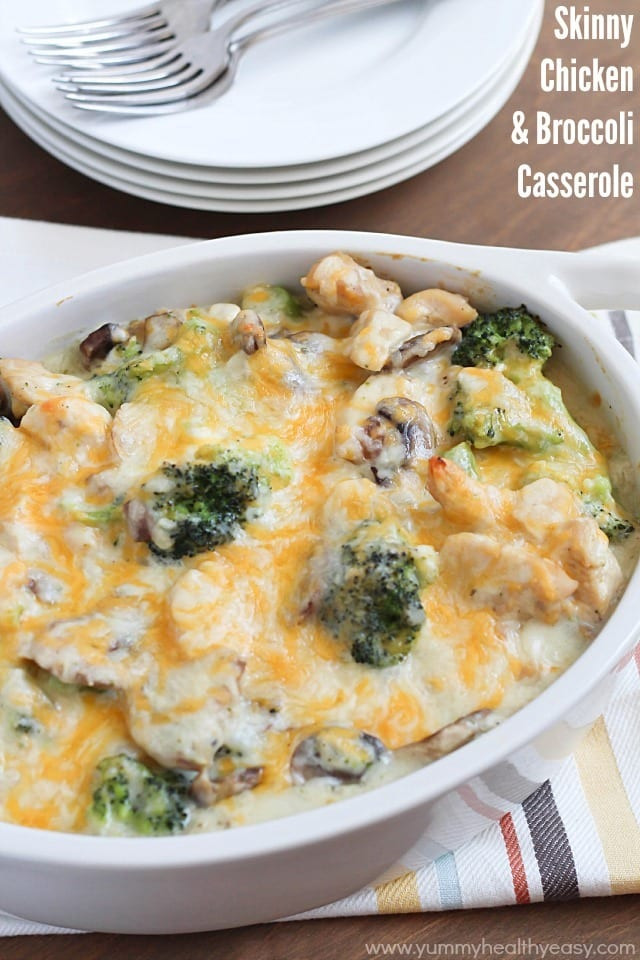 Chicken and Broccoli Casserole Healthy the Best Ideas for Skinny Chicken &amp; Broccoli Casserole Yummy Healthy Easy