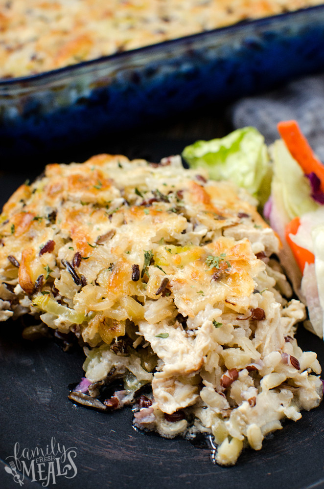 Chicken And Rice Casserole Healthy
 healthy chicken wild rice casserole