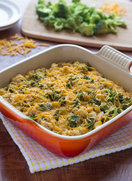 Chicken And Rice Casserole Healthy
 Cheesy Chicken Broccoli Rice Casserole