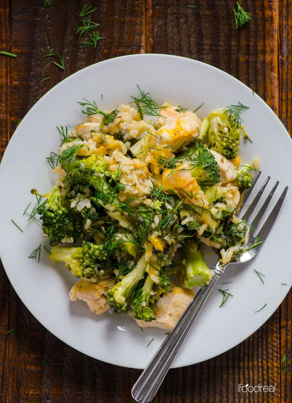Chicken Broccoli And Rice Casserole Healthy
 Healthy Chicken Broccoli Rice Casserole iFOODreal