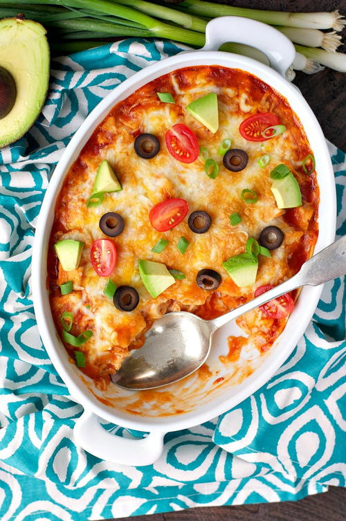 Chicken Enchilada Casserole Healthy
 4 Ingre nt Healthy Chicken Enchilada Casserole