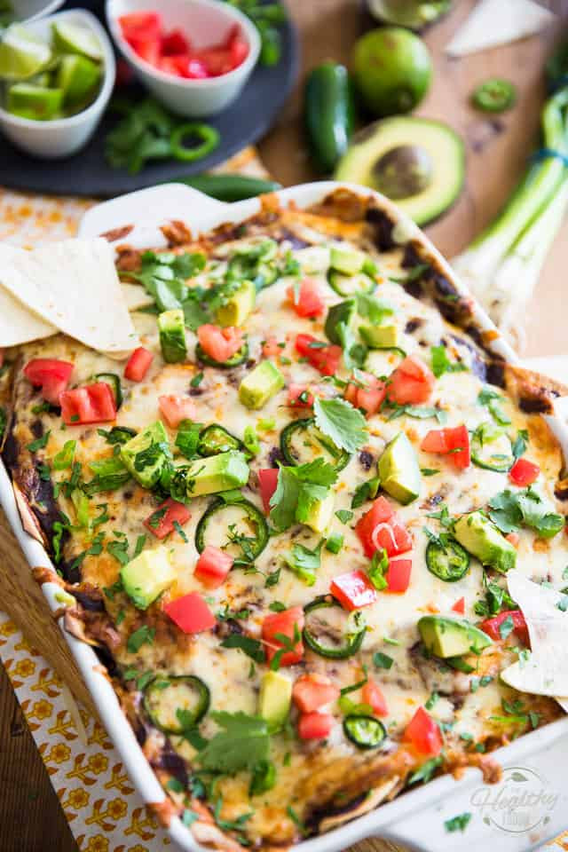 Chicken Enchilada Casserole Healthy
 Chicken Enchilada Casserole • The Healthy Foo