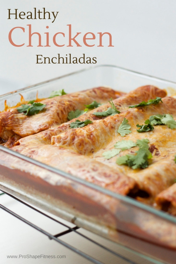 Chicken Enchiladas Healthy
 Healthy Low Carb Chicken Enchiladas ProShapeFitness