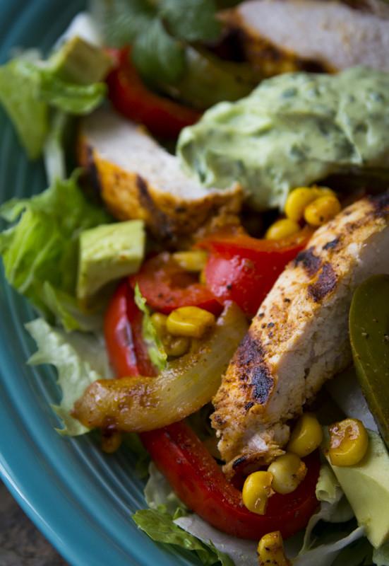Chicken Fajitas Healthy
 grilled chicken fajita salad Healthy Seasonal Recipes