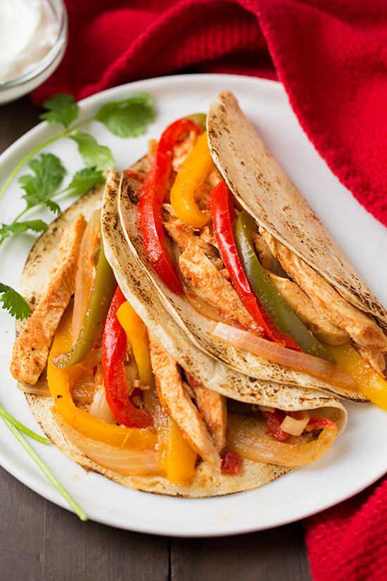 Chicken Fajitas Healthy
 Healthy Crockpot Recipes Weekly Meal Plan Rainbow Delicious
