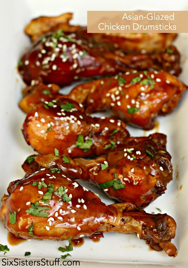 Chicken Legs Recipe Healthy
 Healthy Asian Glazed Chicken Drumsticks Recipe – Six