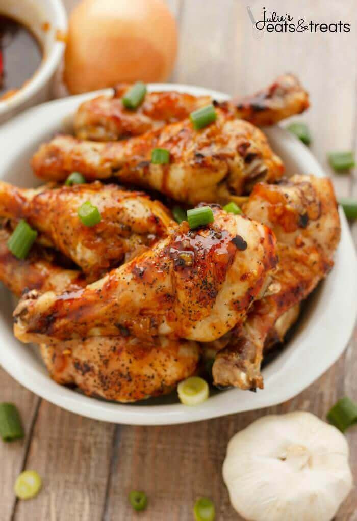 Chicken Legs Recipe Healthy
 Honey Garlic Chicken Drumsticks Recipe VIDEO Julie s