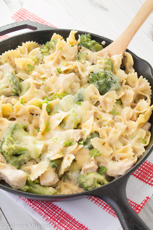 Chicken Pasta Casserole Healthy
 Chicken Broccoli & Pasta Skillet Casserole Gal on a