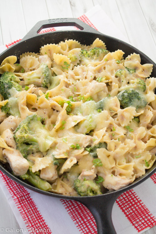 Chicken Pasta Casserole Healthy
 Chicken Broccoli & Pasta Skillet Casserole Gal on a