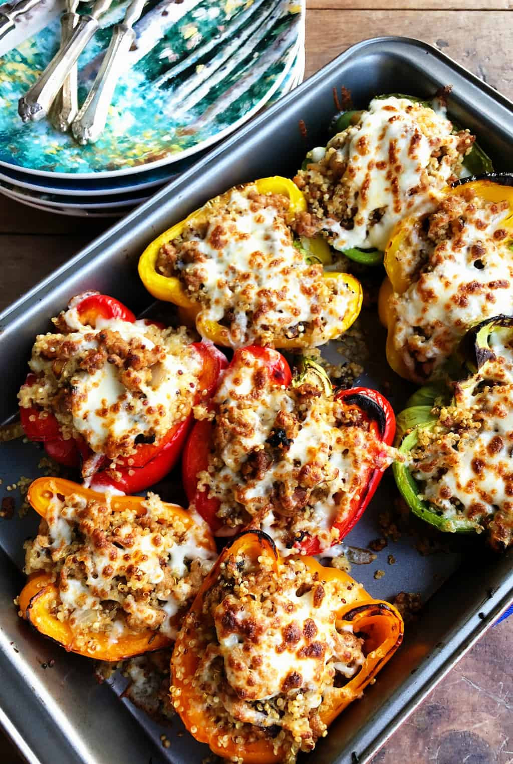Chicken Sausage Recipe Healthy
 Cheesy Stuffed Chicken Sausage Quinoa Peppers Reluctant