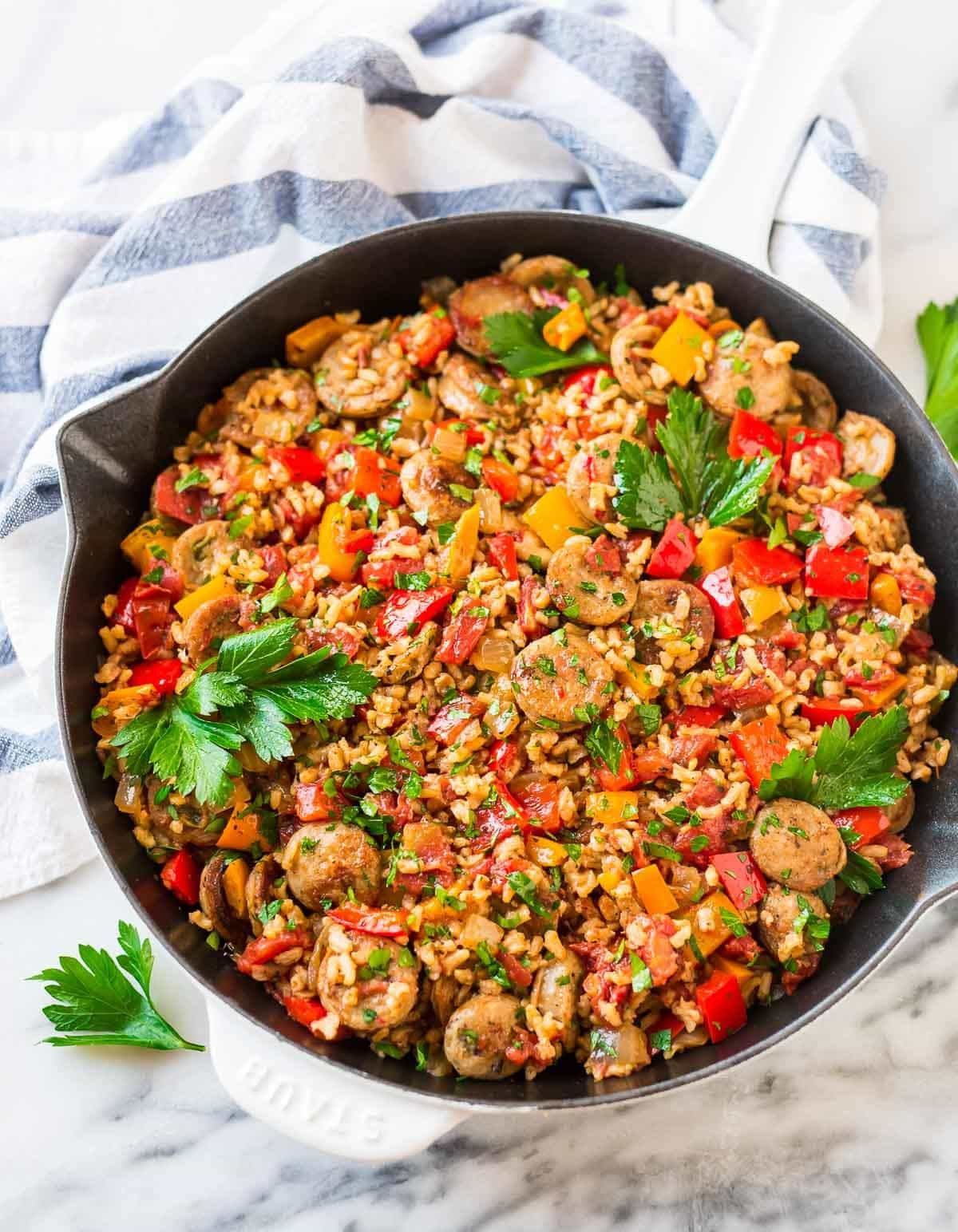 Chicken Sausage Recipes Healthy
 Italian Sausage and Rice Casserole