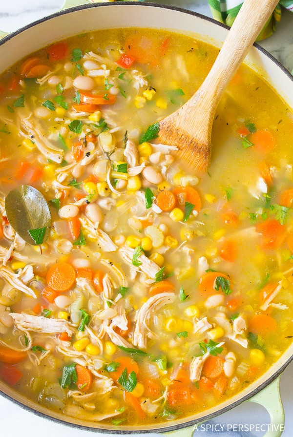 Chicken Soup Healthy
 Healthy Chicken White Bean Soup A Spicy Perspective