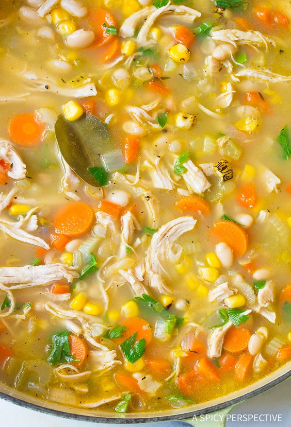 Chicken Soup Recipe Healthy
 Healthy Chicken White Bean Soup A Spicy Perspective