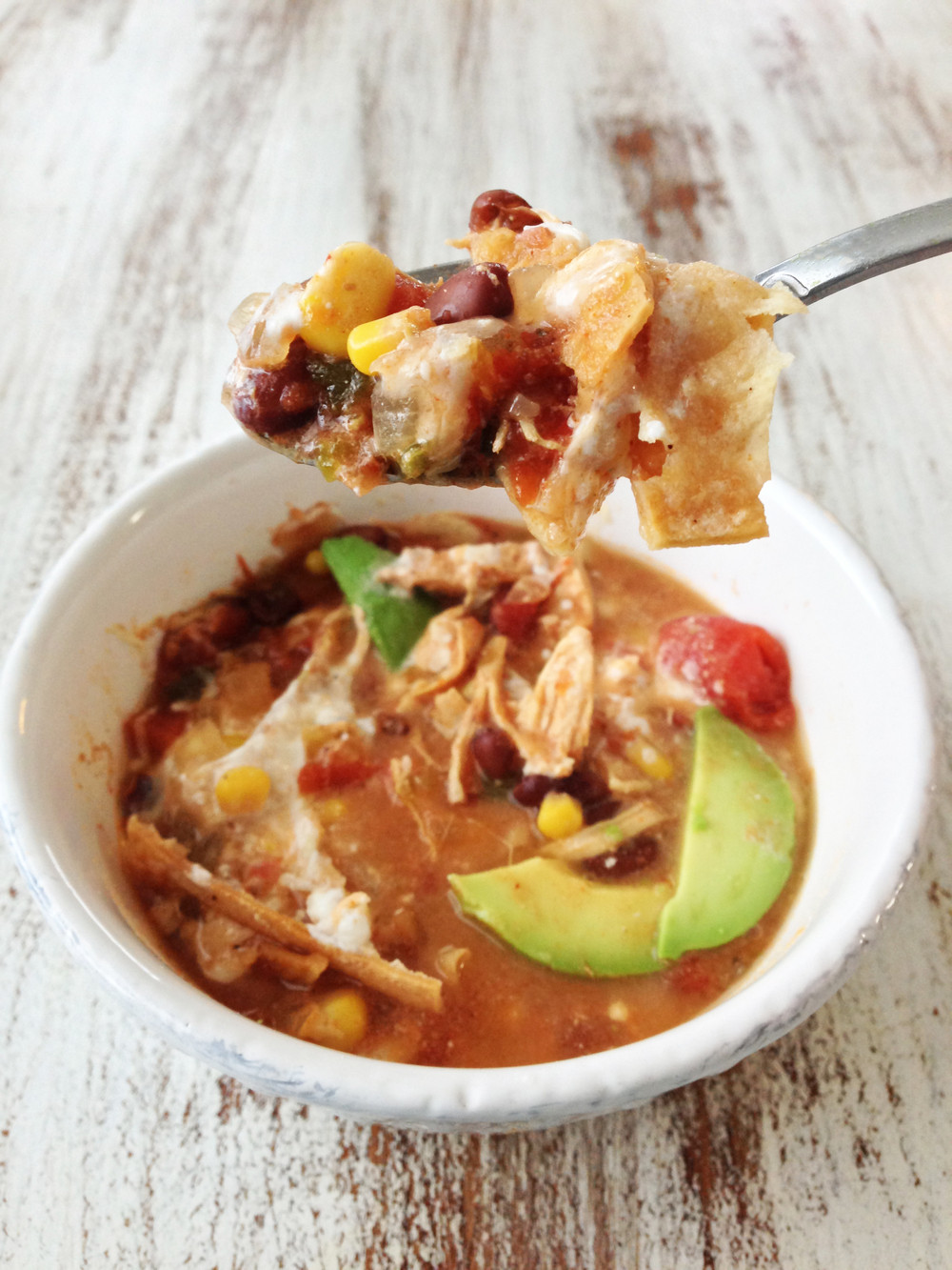 Chicken Tortilla Soup Crock Pot Healthy
 Healthified Crock Pot Chicken Tortilla Soup — The Skinny Fork