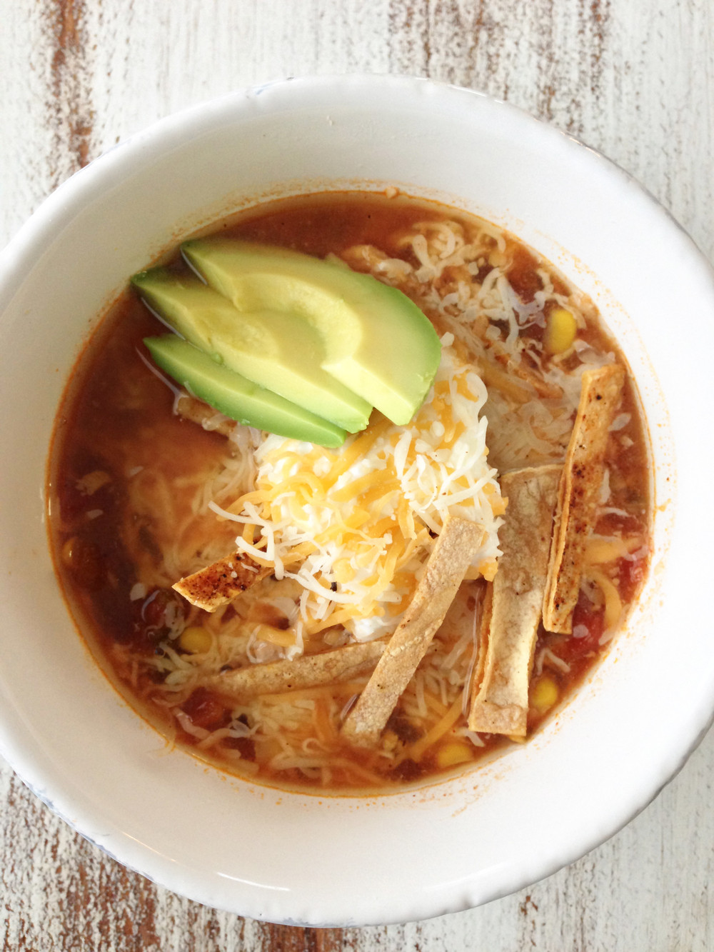 Chicken Tortilla Soup Crock Pot Healthy
 Healthified Crock Pot Chicken Tortilla Soup — The Skinny Fork