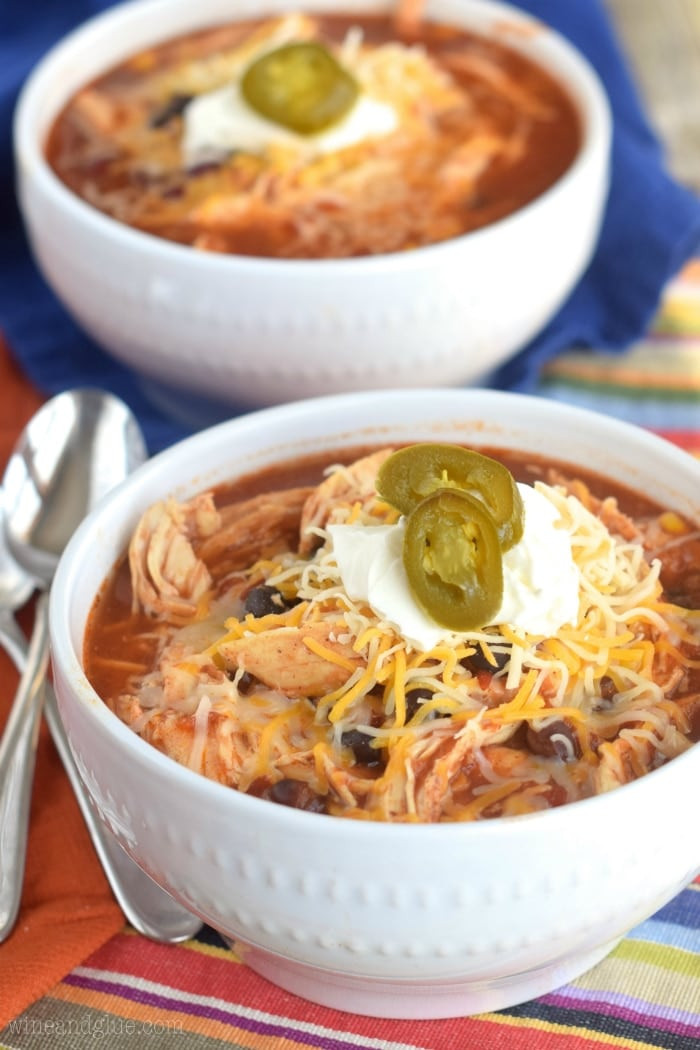 Chicken Tortilla Soup Crock Pot Healthy
 Crock Pot Chicken Tortilla Soup Wine & Glue