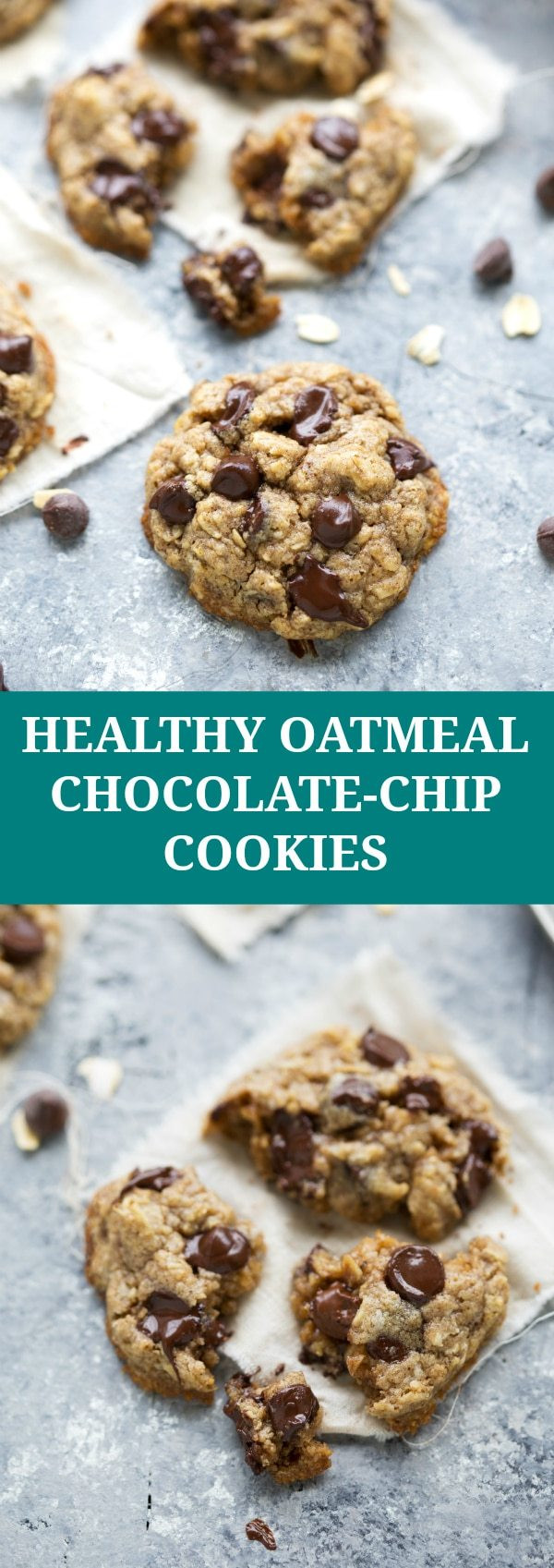 Choc Chip Oatmeal Cookies Healthy
 The BEST healthy oatmeal chocolate chip cookies Chelsea