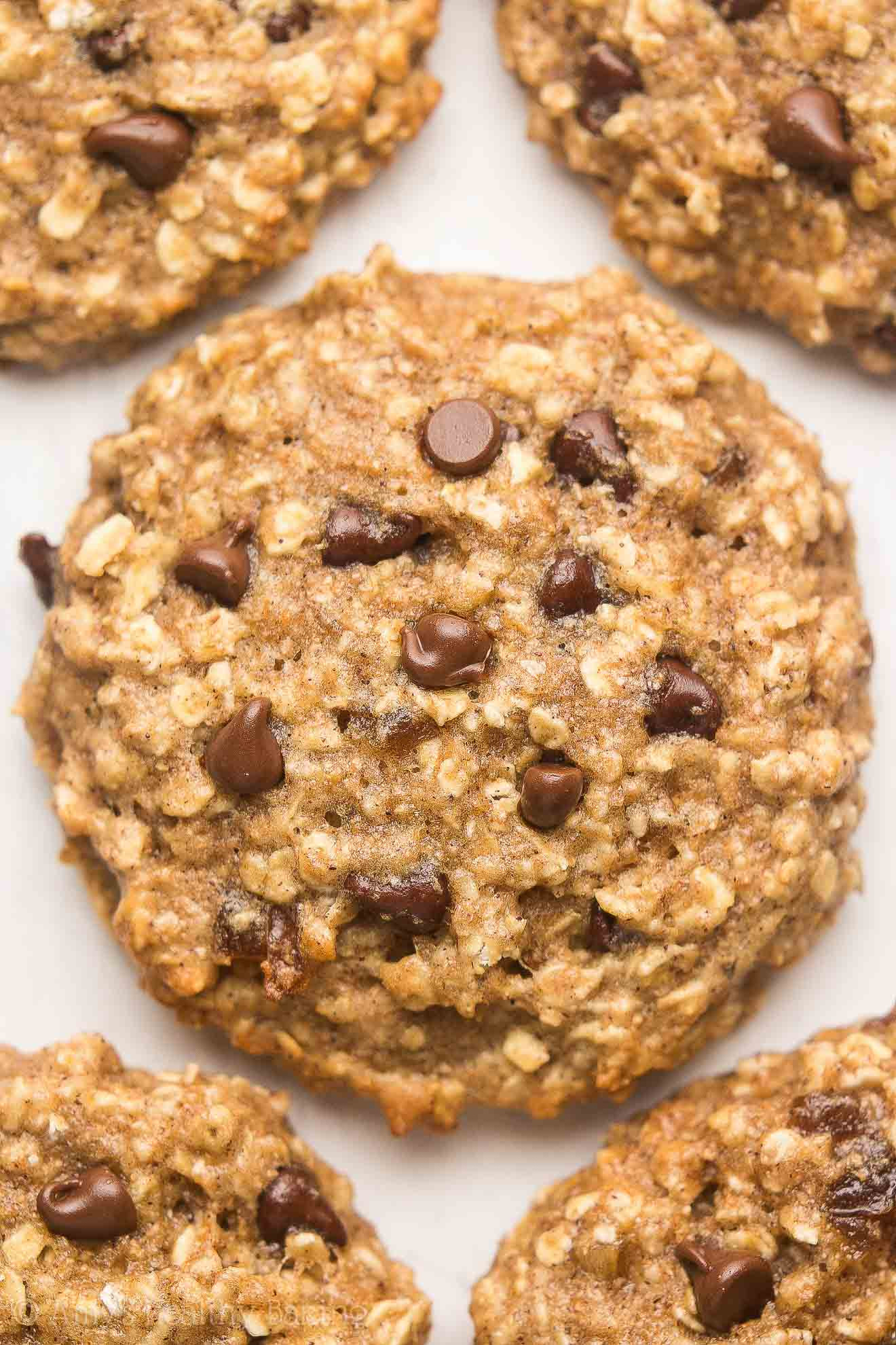 Choc Chip Oatmeal Cookies Healthy
 Healthy Caramel Chocolate Chip Oatmeal Cookies