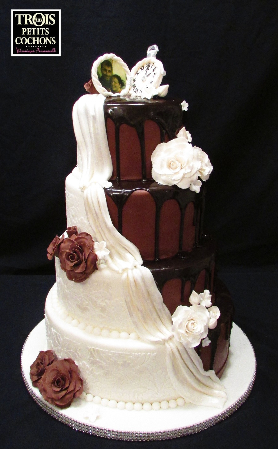Chocolate And Vanilla Wedding Cakes
 Chocolate And Vanilla Wedding Cake CakeCentral