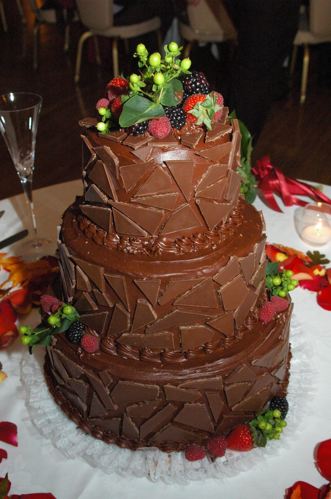 Chocolate Buttercream Wedding Cakes
 Chocolate buttercream wedding cake idea in 2017