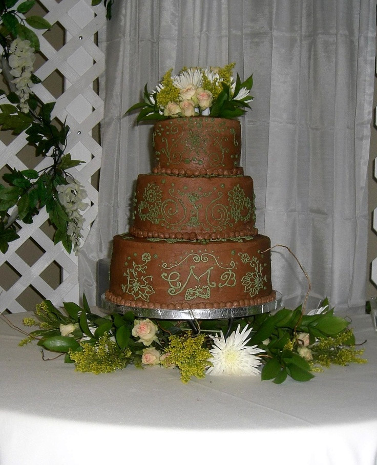 Chocolate Buttercream Wedding Cakes
 Chocolate buttercream wedding cake idea in 2017