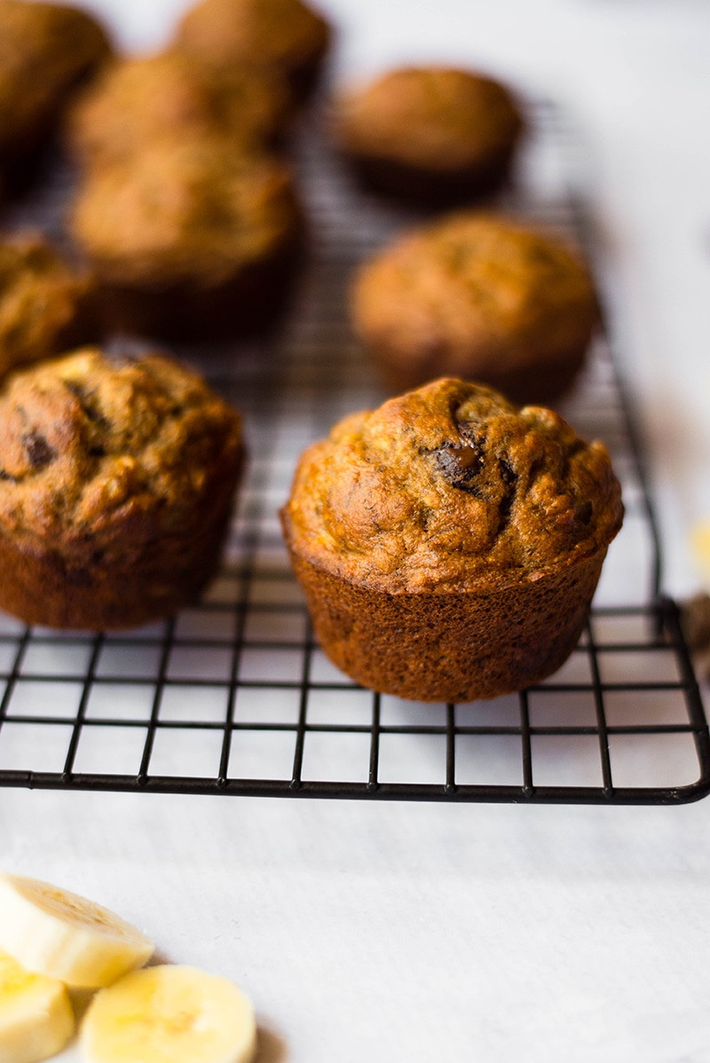 Chocolate Chip Muffins Healthy
 Healthy Banana Chocolate Chip Muffins • A Sweet Pea Chef