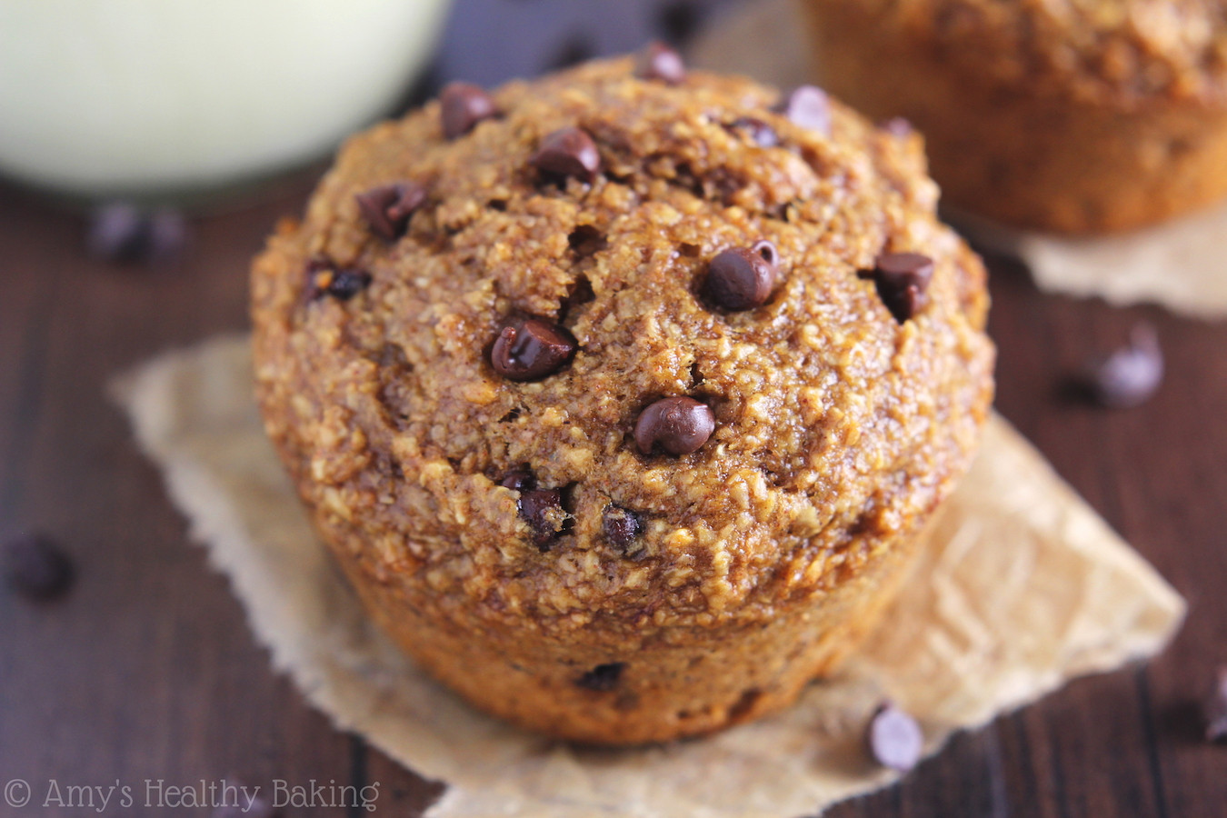 Chocolate Chip Muffins Healthy
 Chocolate Chip Banana Bran Muffins