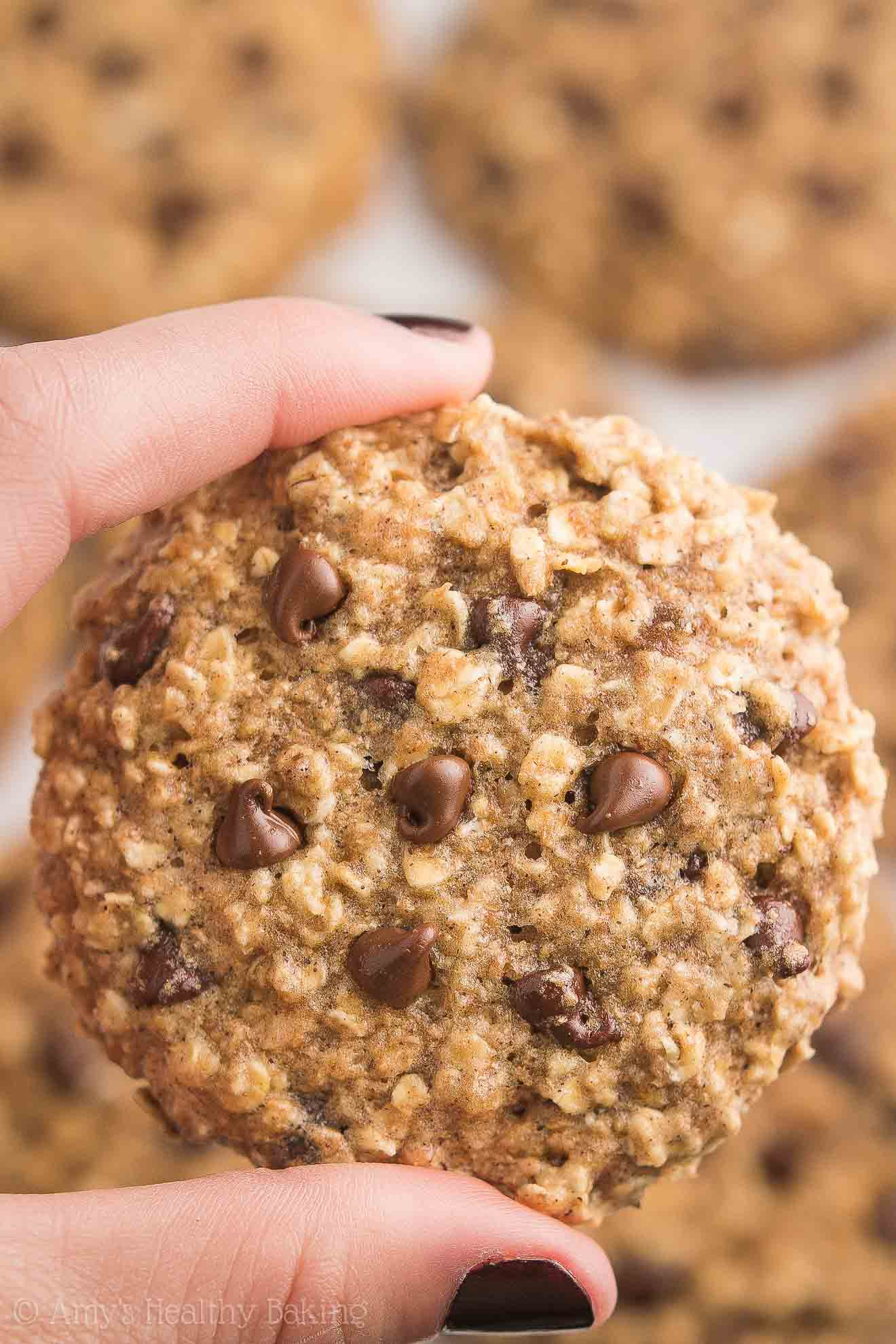 Chocolate Chip Oatmeal Cookies Healthy
 Healthy Caramel Chocolate Chip Oatmeal Cookies