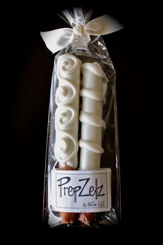 Chocolate Covered Pretzels Wedding Favor
 Wedding Mini Chocolate Covered Pretzel Rod Favor 8 by