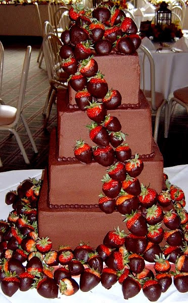 Chocolate Covered Strawberry Wedding Cake
 Wedding Cakes August 2010