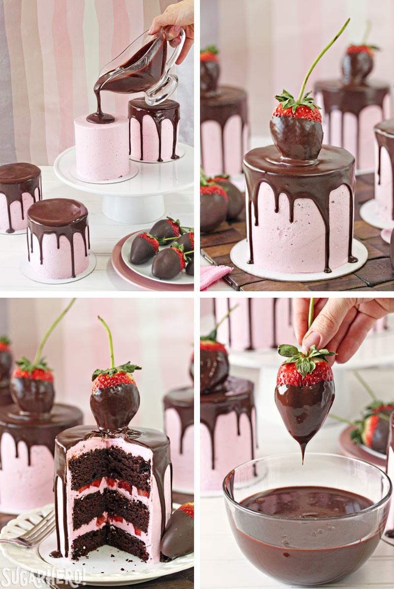 Chocolate Covered Strawberry Wedding Cakes
 Chocolate Covered Strawberry Cakes SugarHero